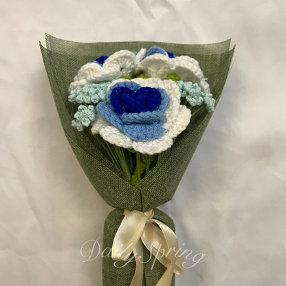 Large Rose & Baby's Breath Bouquet