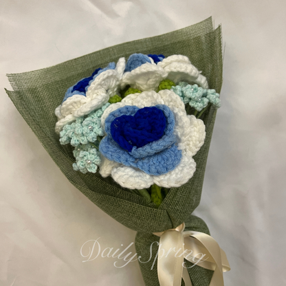 Large Rose & Baby's Breath Bouquet